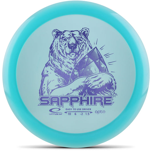 Representative image of Latitude 64 Sapphire disc golf disc; actual color and stamp may vary