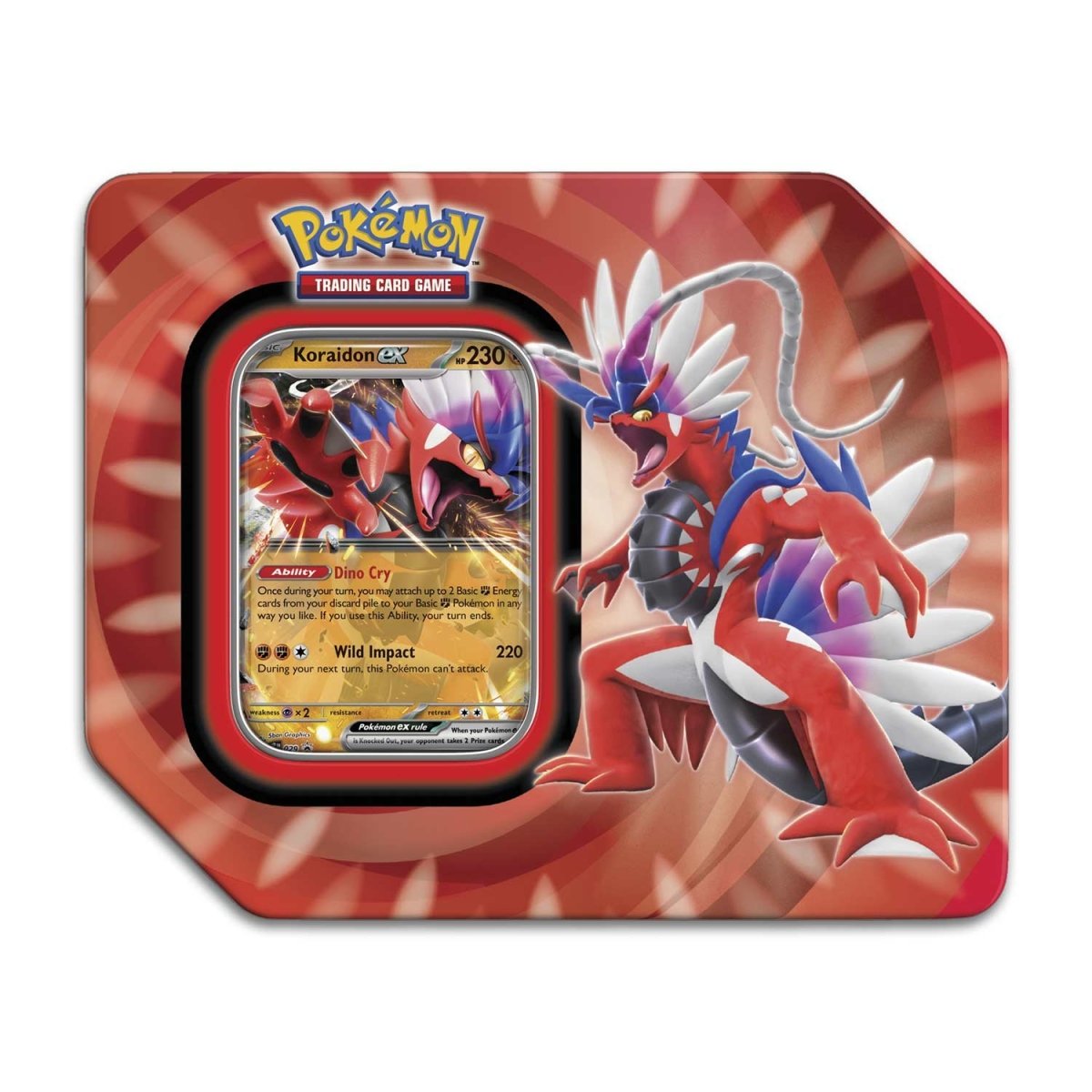 Pokémon TCG: Paldea Legends Tin (Koraidon ex) - 5 Packs – GM Poke