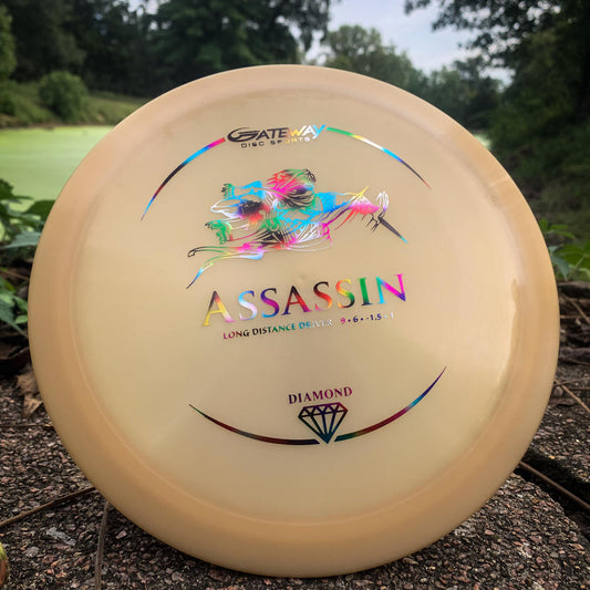 Representative image of Gateway Disc Sports Assassin disc golf disc; actual color and stamp may vary