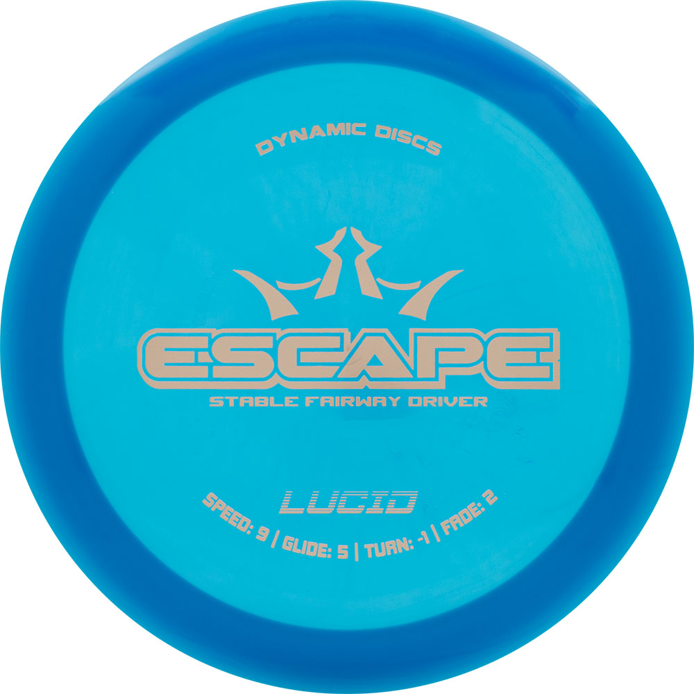 Representative image of Dynamic Discs Escape disc golf disc; actual color and stamp may vary