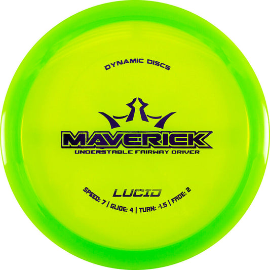 Representative image of Dynamic Discs Maverick disc golf disc; actual color and stamp may vary