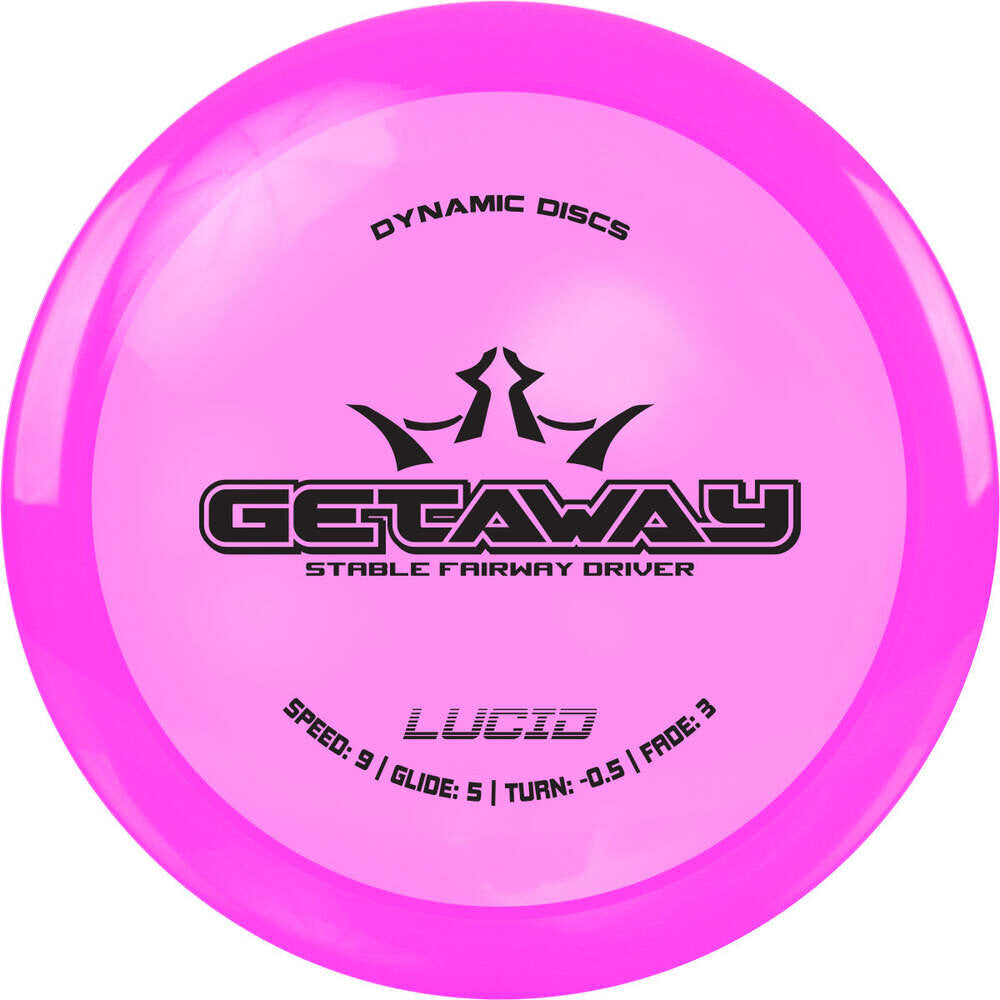 Representative image of Dynamic Discs Getaway disc golf disc; actual color and stamp may vary